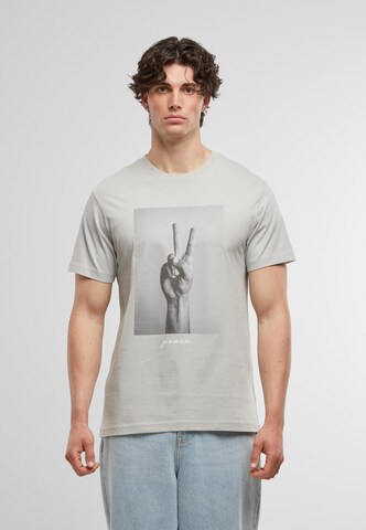 Regular fit Maglietta 'Peace Sign' di MT Men in grigio: frontale