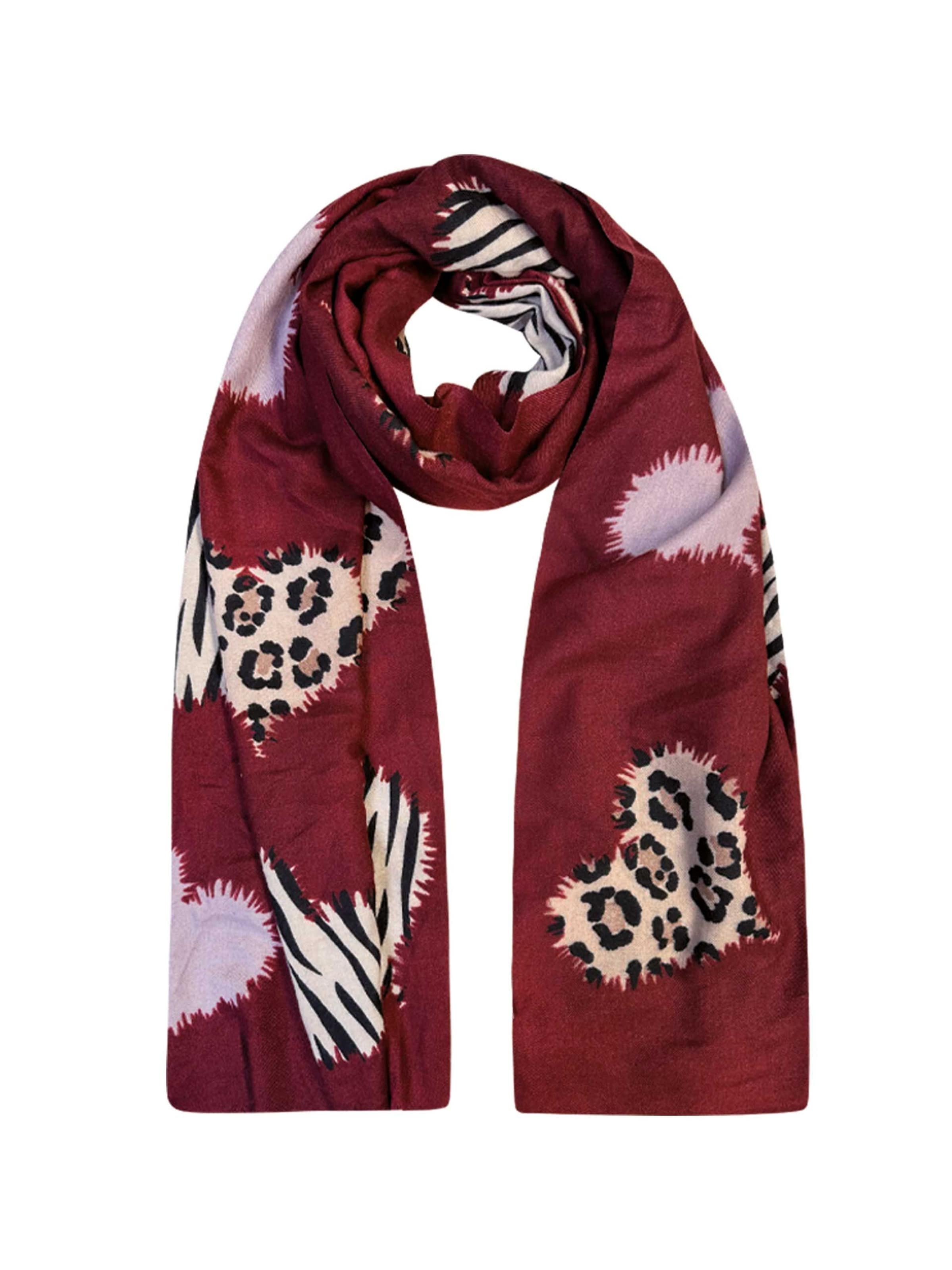 SAMAYA Schal ´Sibsey NC´ in Rot: Vorderseite