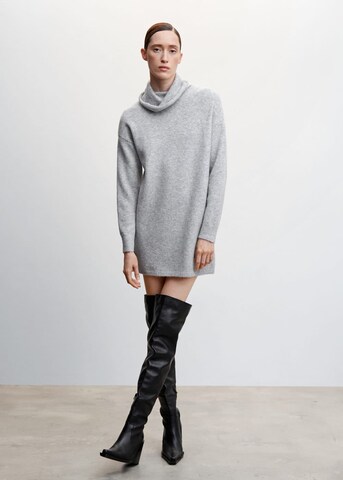 MANGO Knitted dress 'kylie' in Grey