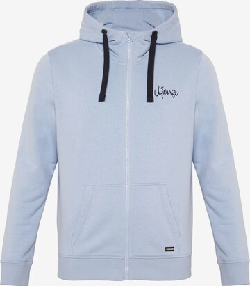 CHIEMSEE Zip-Up Hoodie in Blue: front