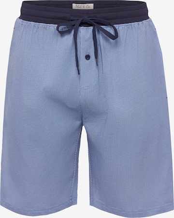 Phil & Co. Berlin Pyjama kort ' Shorty ' in Blauw