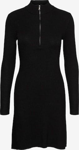 Robes en maille VERO MODA en noir : devant