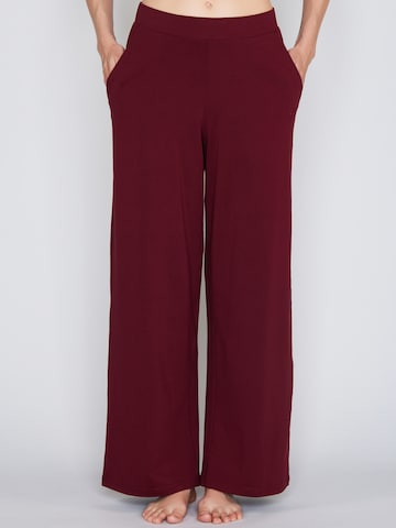 JOOP! Loosefit Sportbroek ' Cosy ' in Rood: voorkant