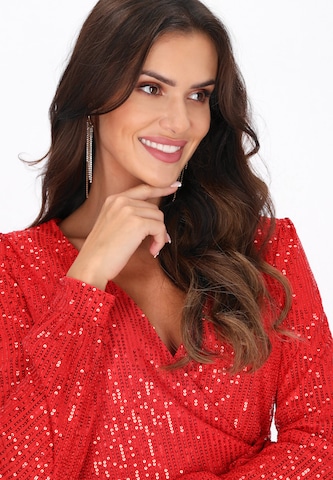 faina Cocktailjurk in Rood