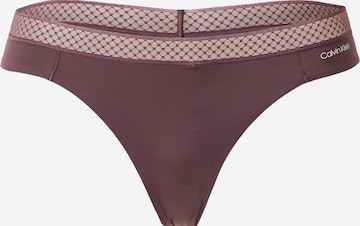 Calvin Klein Underwear Thong in Purple: front