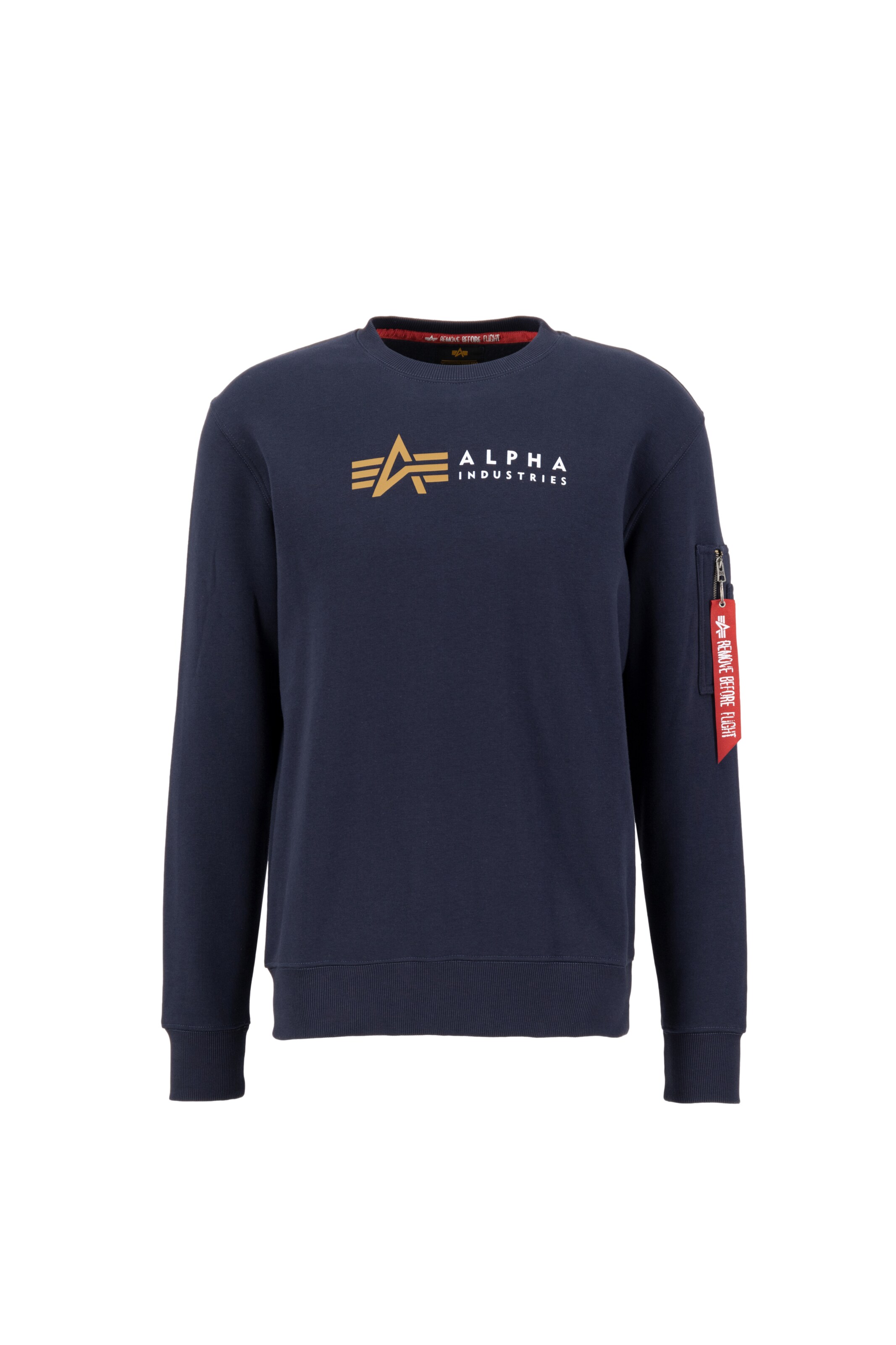 ALPHA INDUSTRIES - Sweatshirt em azul: frente