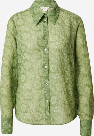 Monki Blouse in Green: front