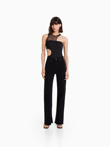 Bershka Regular Jeans in Schwarz