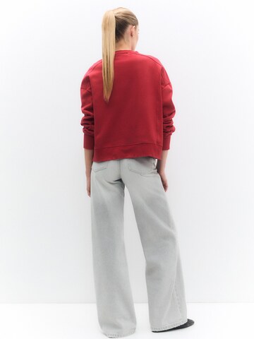 Pull&Bear Sweatshirt in Red