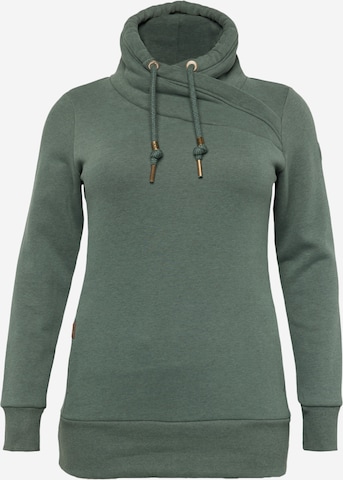 Ragwear Plus Sweatshirt 'NESKA' in Green: front
