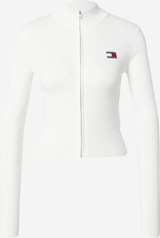 Tommy Jeans Вязаная кофта в Белый: спереди
