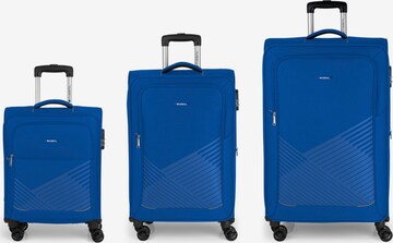 Gabol Suitcase Set 'Juego' in Blue: front