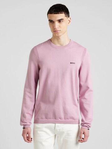 BOSS Sweater 'Ever' in Purple: front