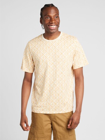 Tricou 'LINCOLN' de la JACK & JONES pe bej: față