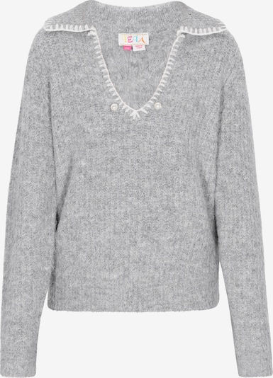 IZIA Свитер оверсайз в Светло-серый / Белый, Обзор товара