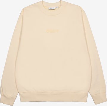 Obey Tréning póló - bézs: elől