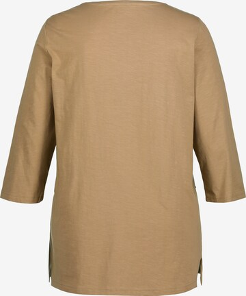 Ulla Popken Shirt  (GOTS) in Braun