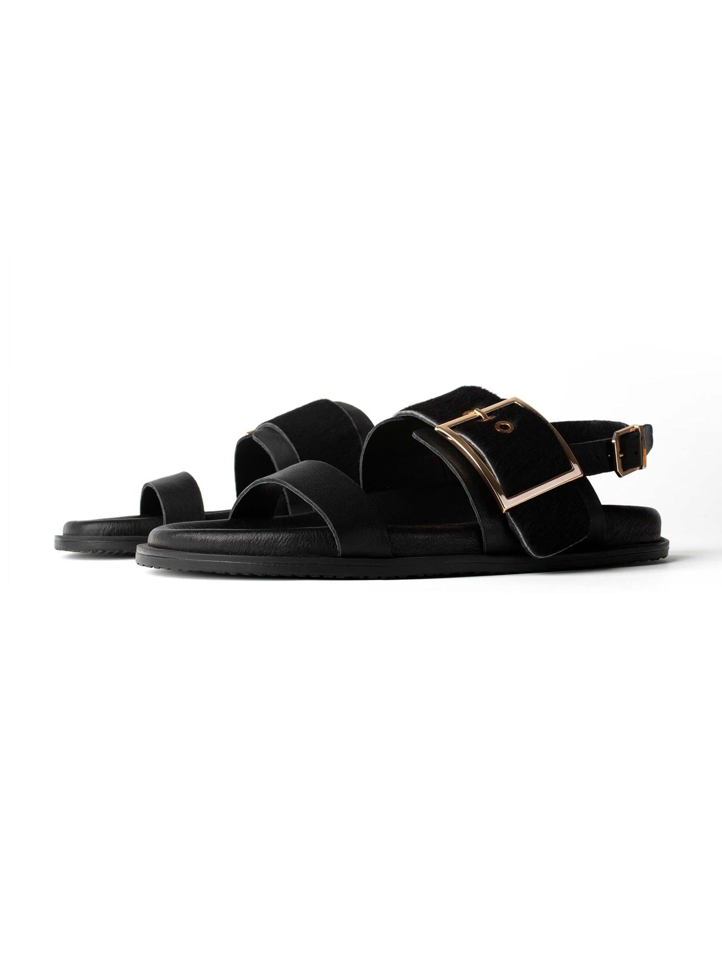 L37 HANDMADE SHOES - Zapatillas 'WILD AT GOLDEN HOUR' en negro: frente