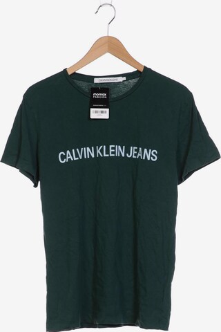 Calvin Klein Jeans T-Shirt L in Grün: predná strana