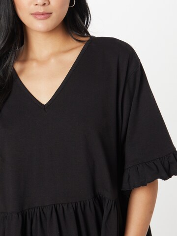 Nasty Gal Oversized shirt in Zwart