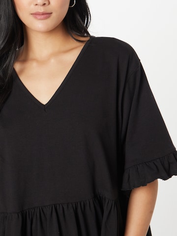 Nasty Gal - Camiseta talla grande en negro