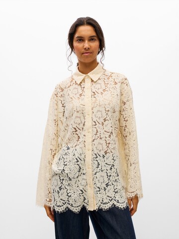OBJECT - Blusa 'OBJGINIA' en beige: frente