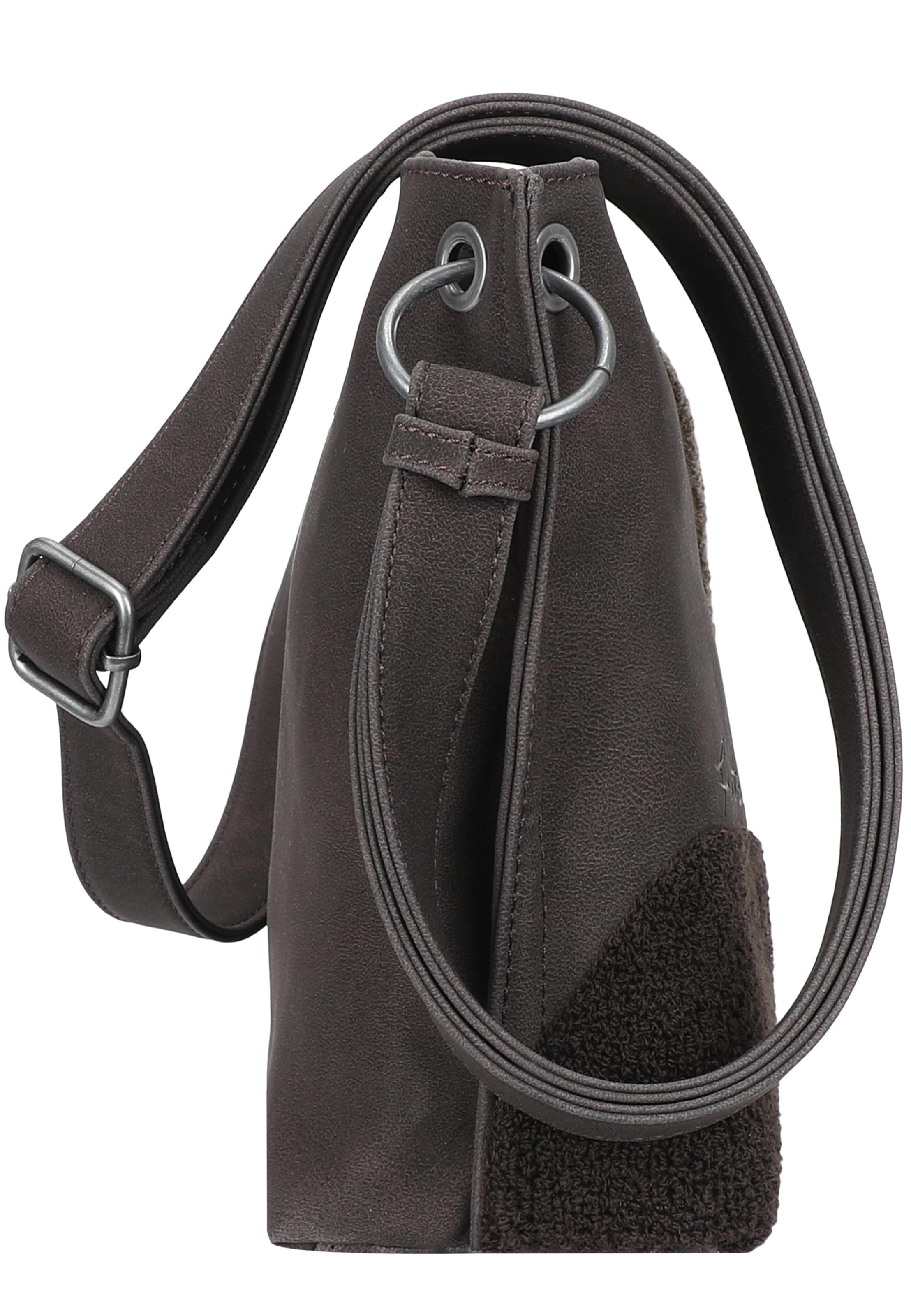 Fritzi aus Preußen Schultertasche 'Fritzi03 Limited Happy Flocked Jive' in Grau