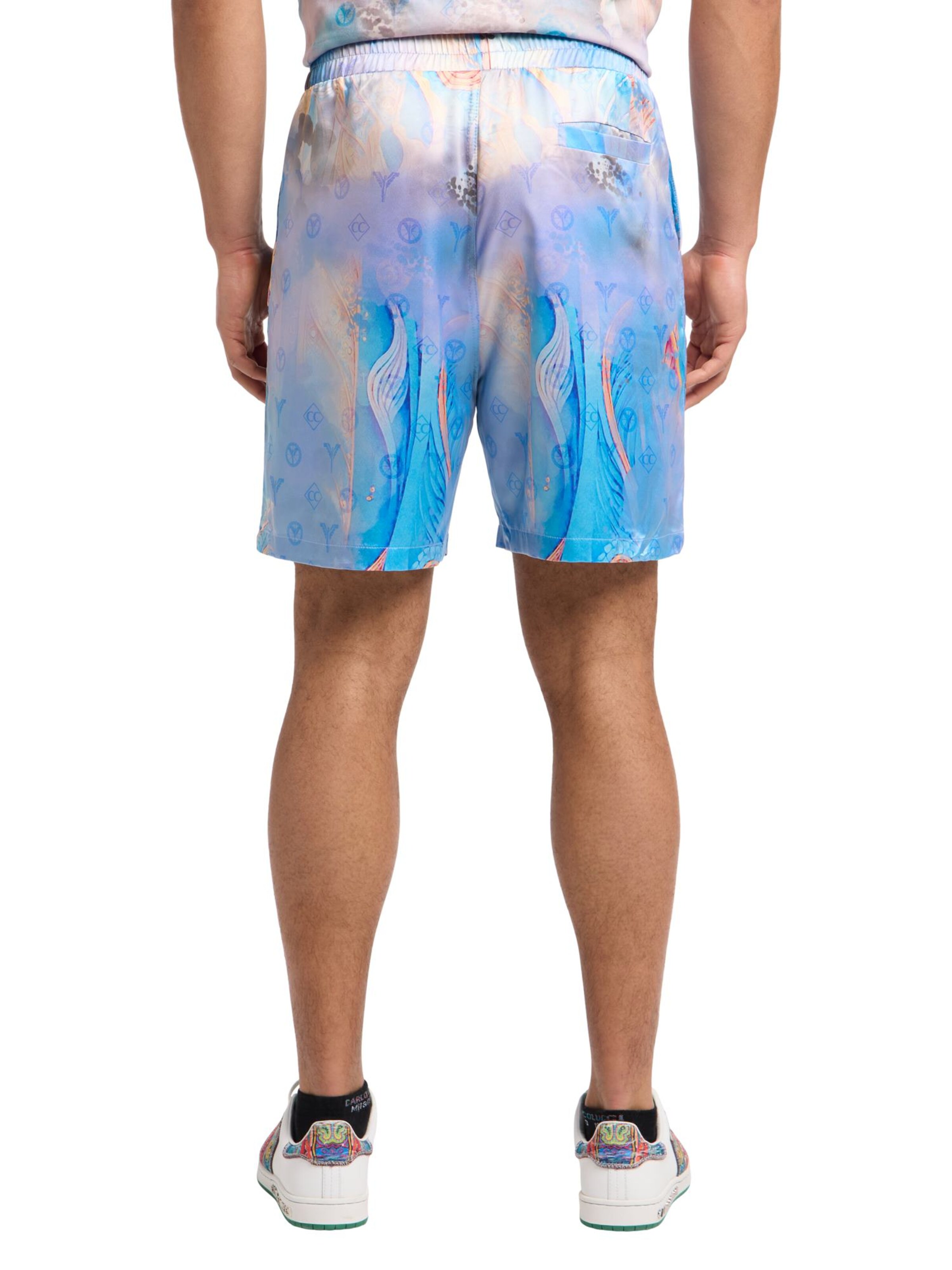 Carlo Colucci Loosefit Shorts 'Einackerer' in Blau