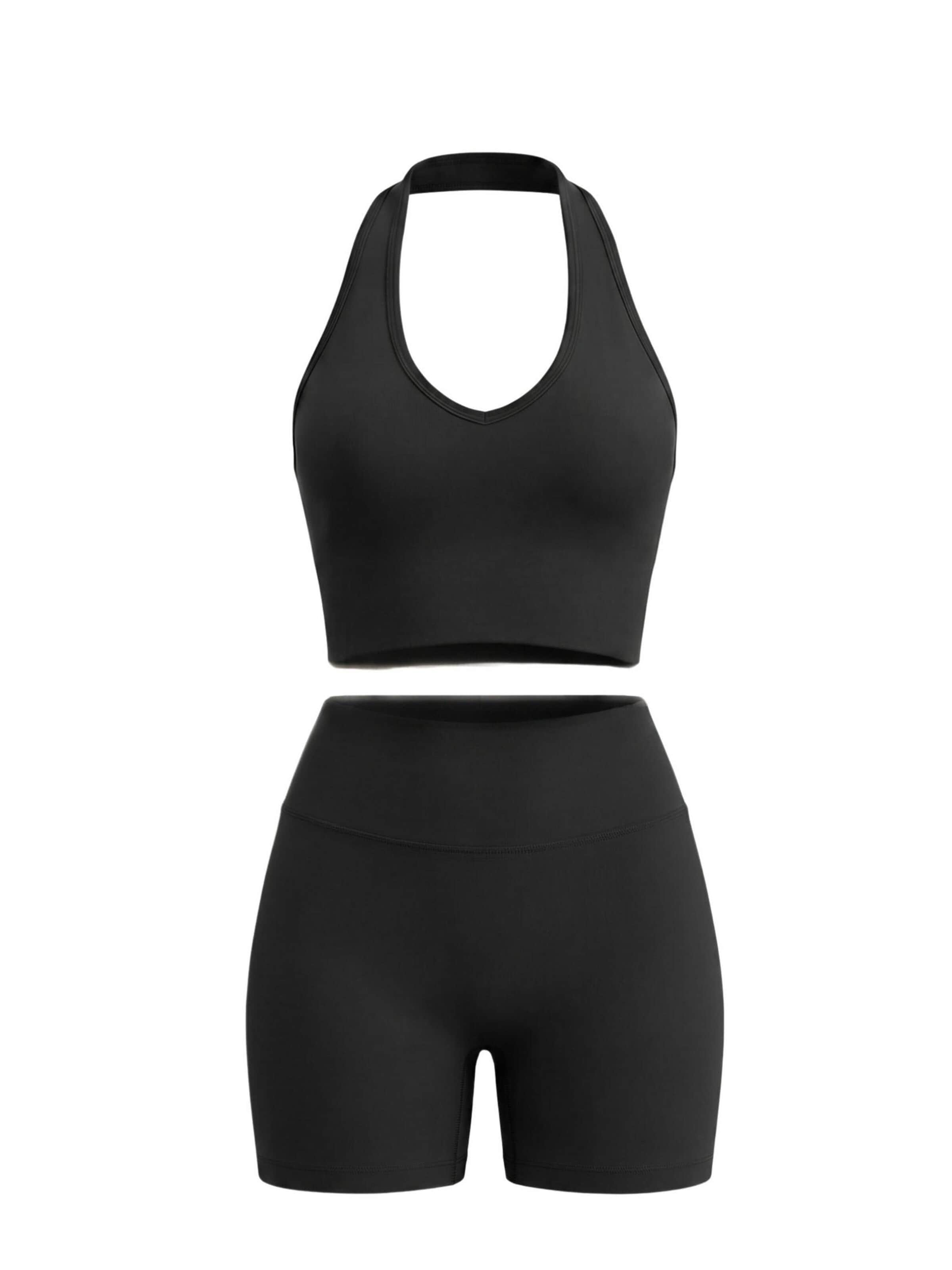 FemmeTone Sports Suit 'Dania' in Black: front