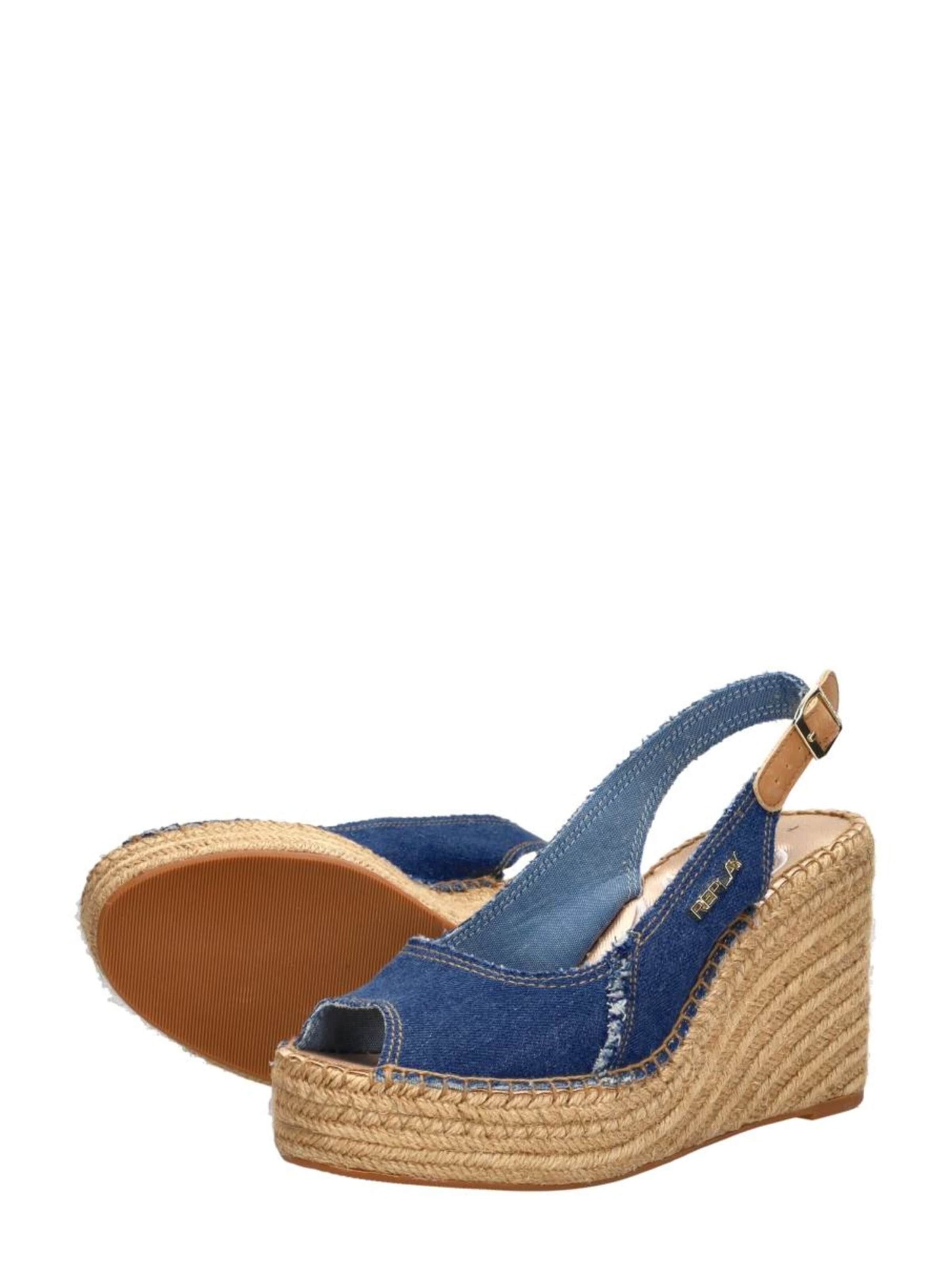 REPLAY Sandalen met riem 'Jess Sling' in Blauw