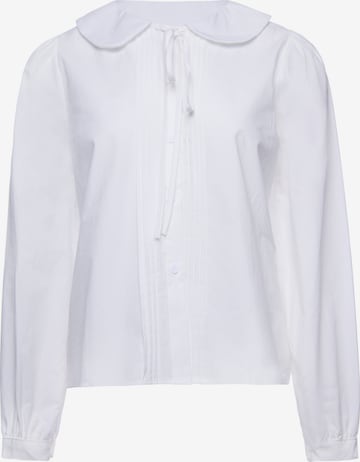 Chemisier Usha en blanc : devant