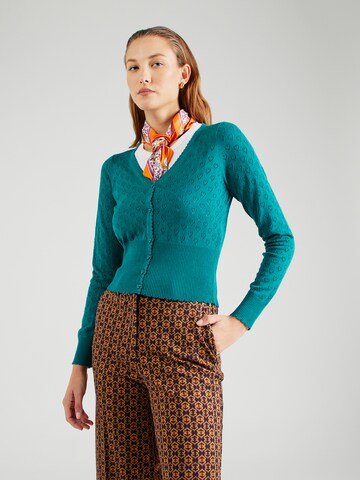 Cardigan King Louie en vert : devant