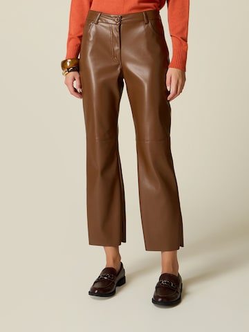 oltre - Acampanado Pantalón en marrón