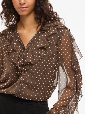 VILA Bluse 'VIHarley' i brun