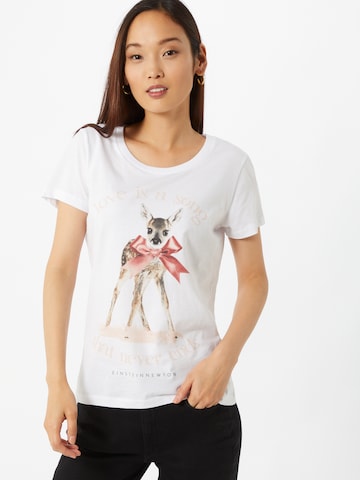 T-shirt EINSTEIN & NEWTON en blanc : devant