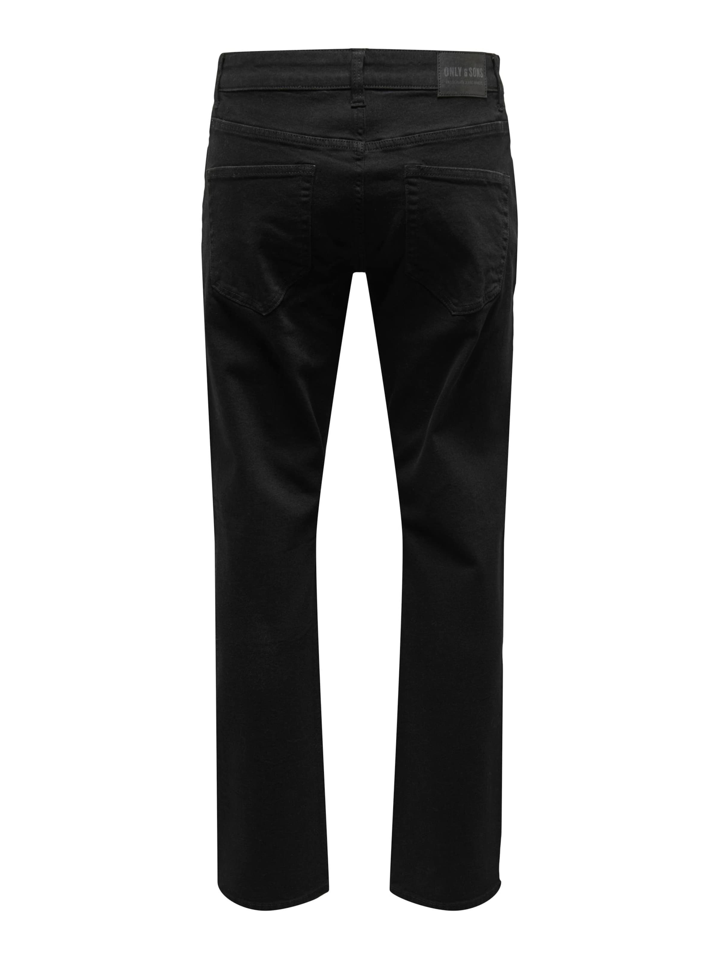 Regular Jean 'WEFT' Only & Sons en noir