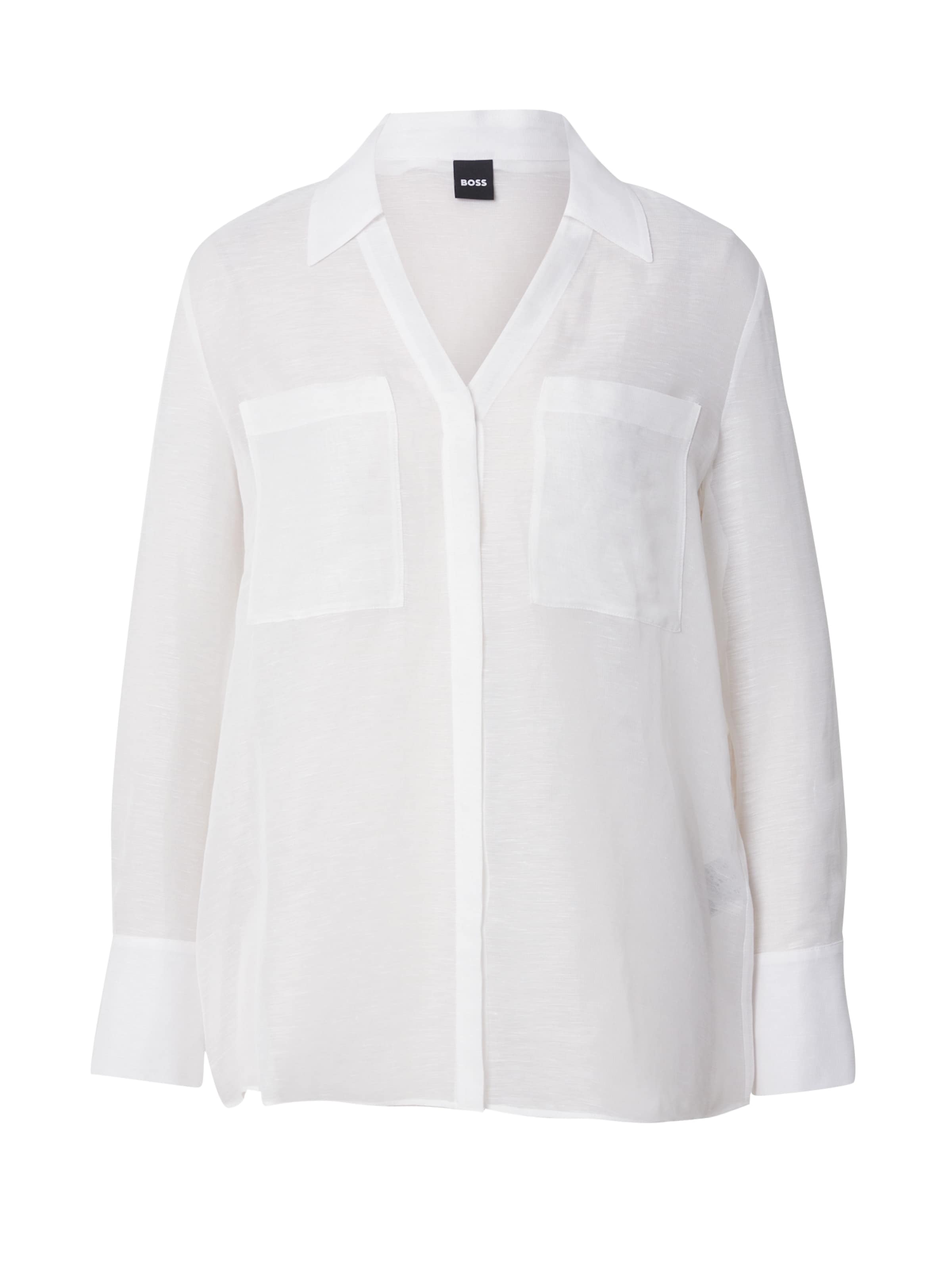 BOSS Блузка 'Bosala' в Белый: спереди