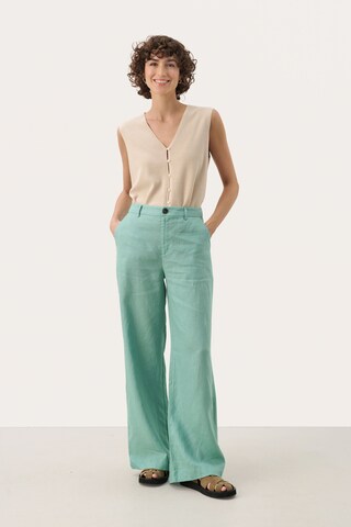 Part Two Wide Leg Hose 'Ninnes' in Grün