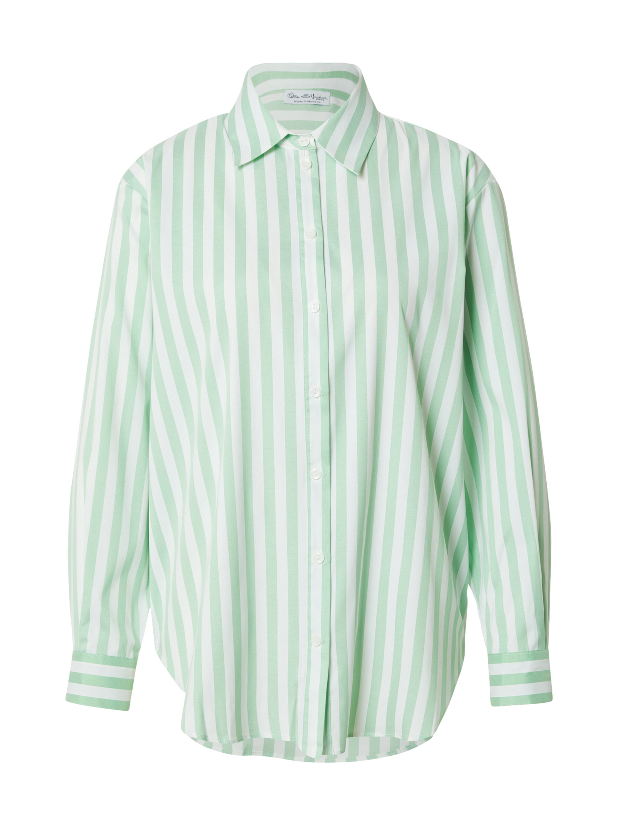 Miss Selfridge Μπλούζα σε ανοικτό πράσινο / λευκό, Άποψη προϊόντος