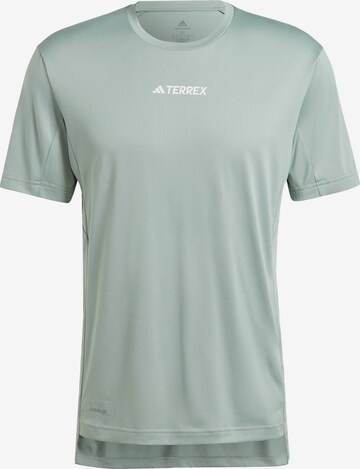 ADIDAS TERREX Performance Shirt 'Multi' in Green: front