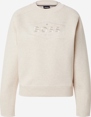 BOSS Sweatshirt 'Ebrande' in Beige: front