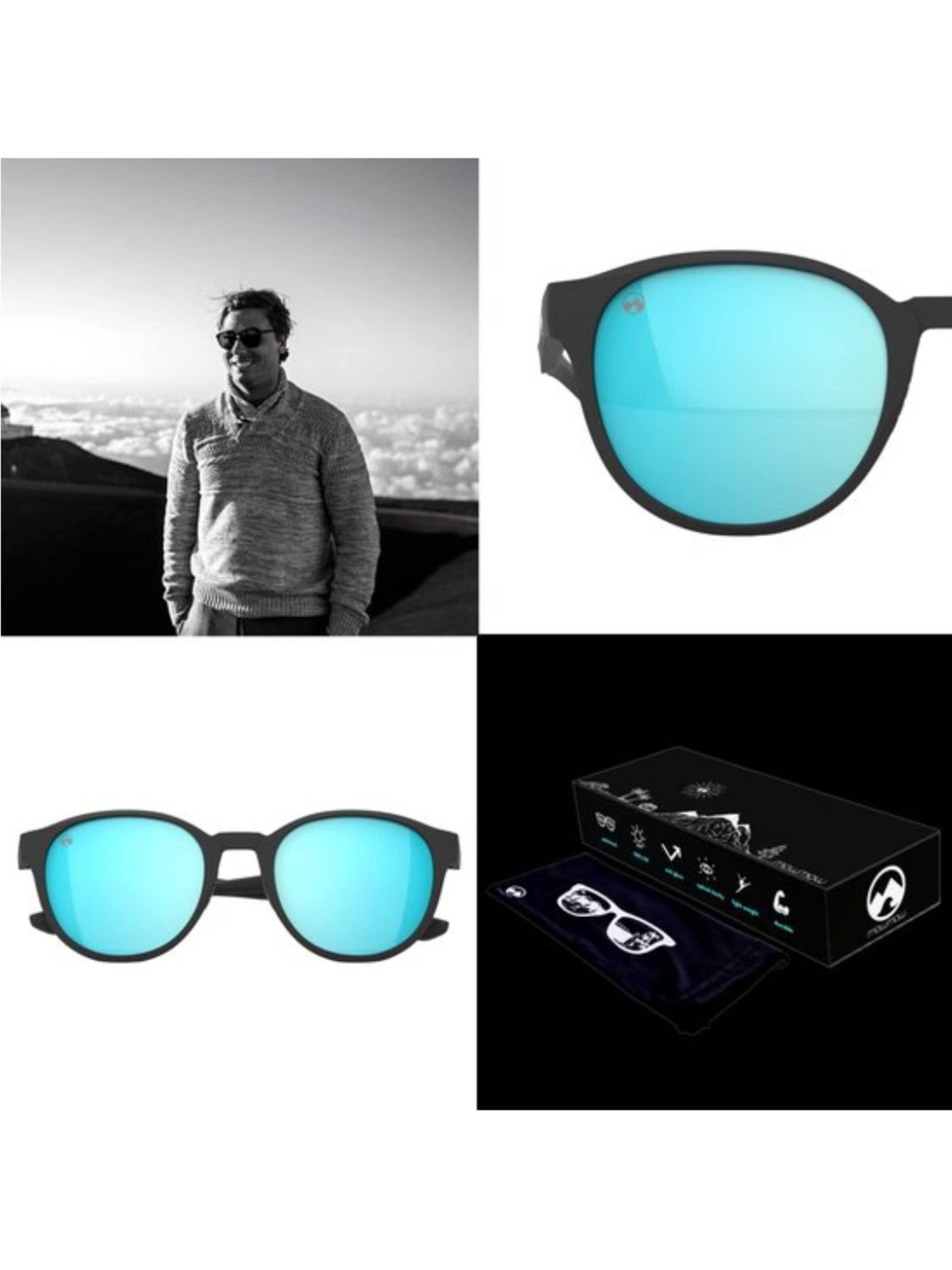 Mowmow Sportsolglasögon 'MowMow Niseko Sunglasses - Polarized - Men - Women' i blå