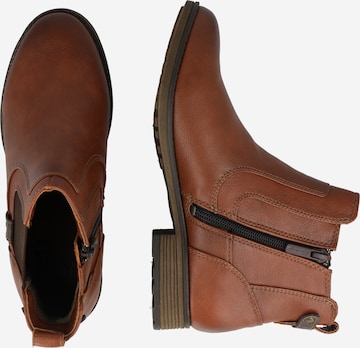 MUSTANG Chelsea boots i brun