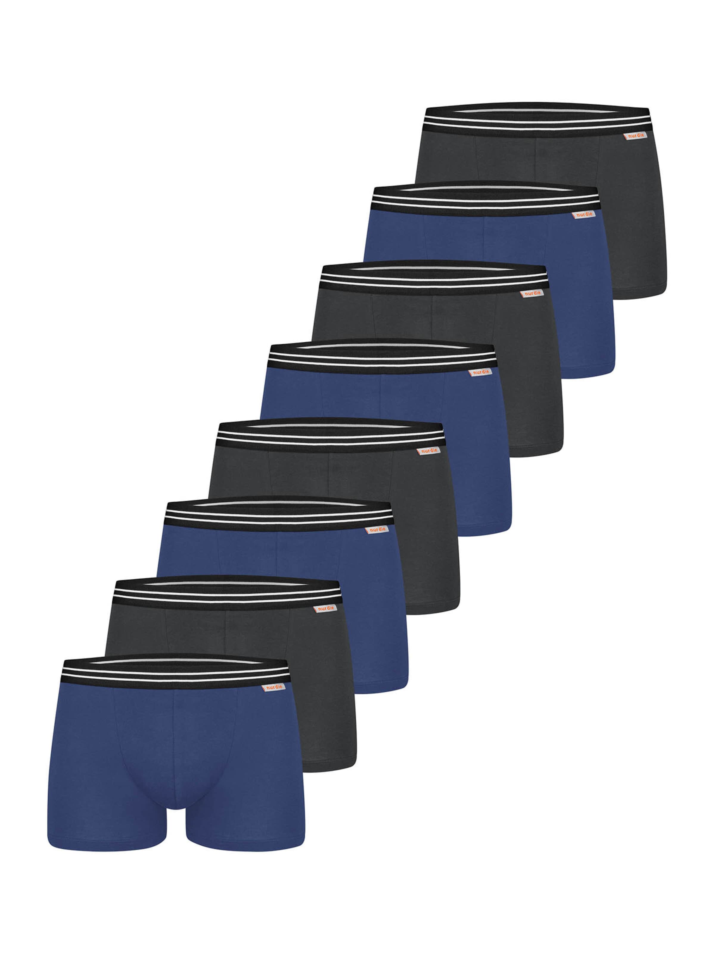 Nur Die Boxer shorts ' Cotton Stretch ' in Blue / Anthracite, Item view