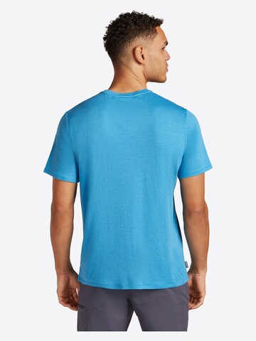 ICEBREAKER - Camisa 'Merino Linen Tee' em azul