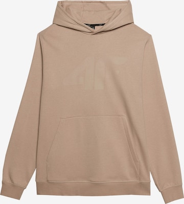 Sweat de sport 4F en beige : devant