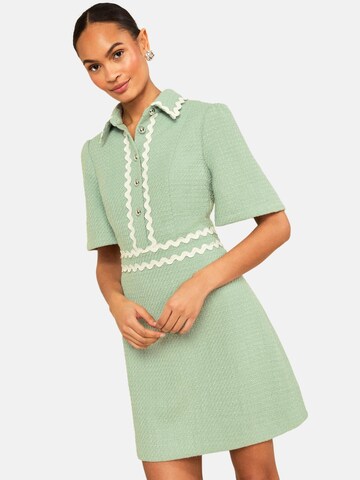 love & rosesKošulja haljina - zelena boja: prednji dio