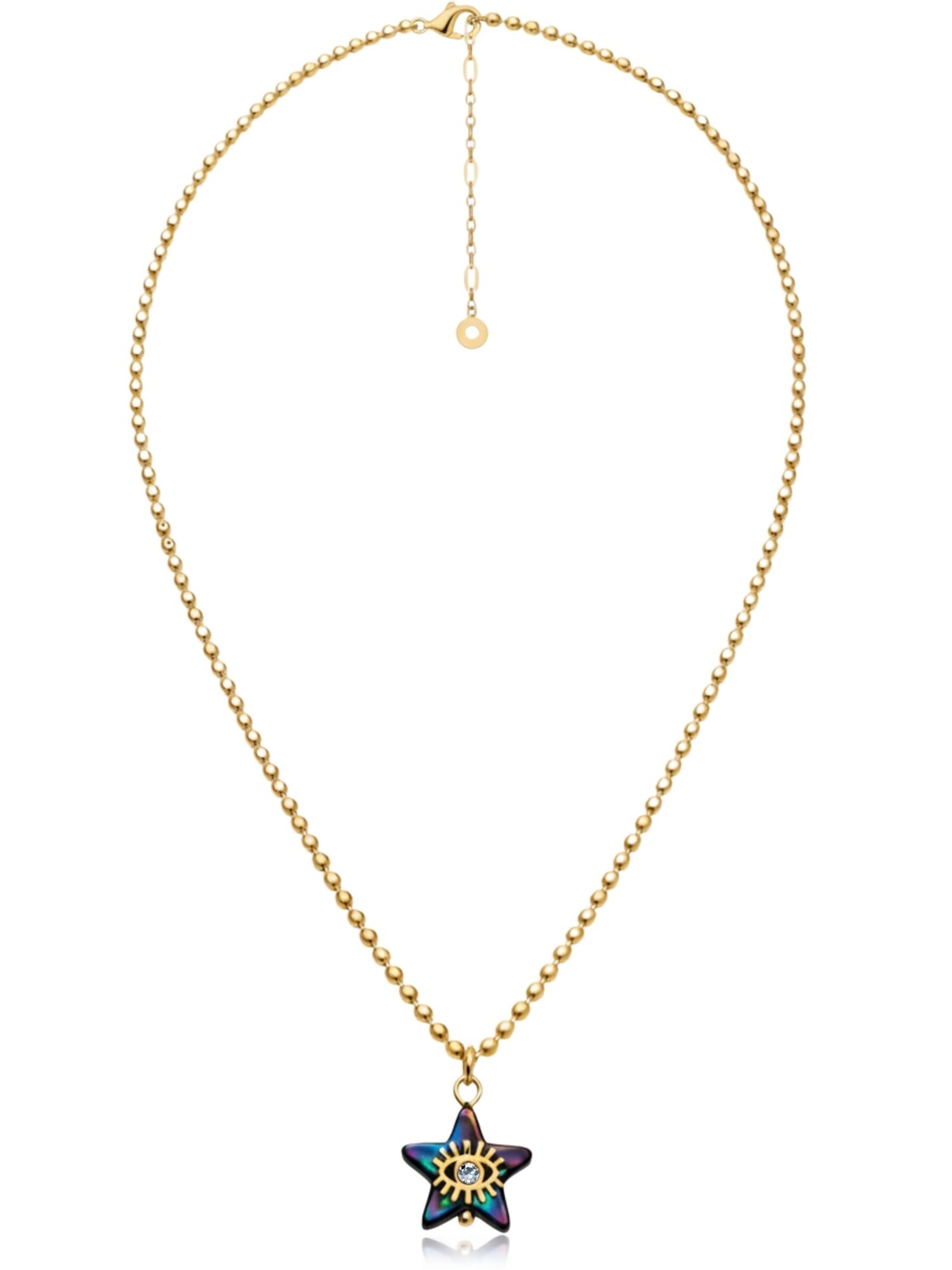 BS Schmuckdesign Necklace 'Little Star' in Blue: front