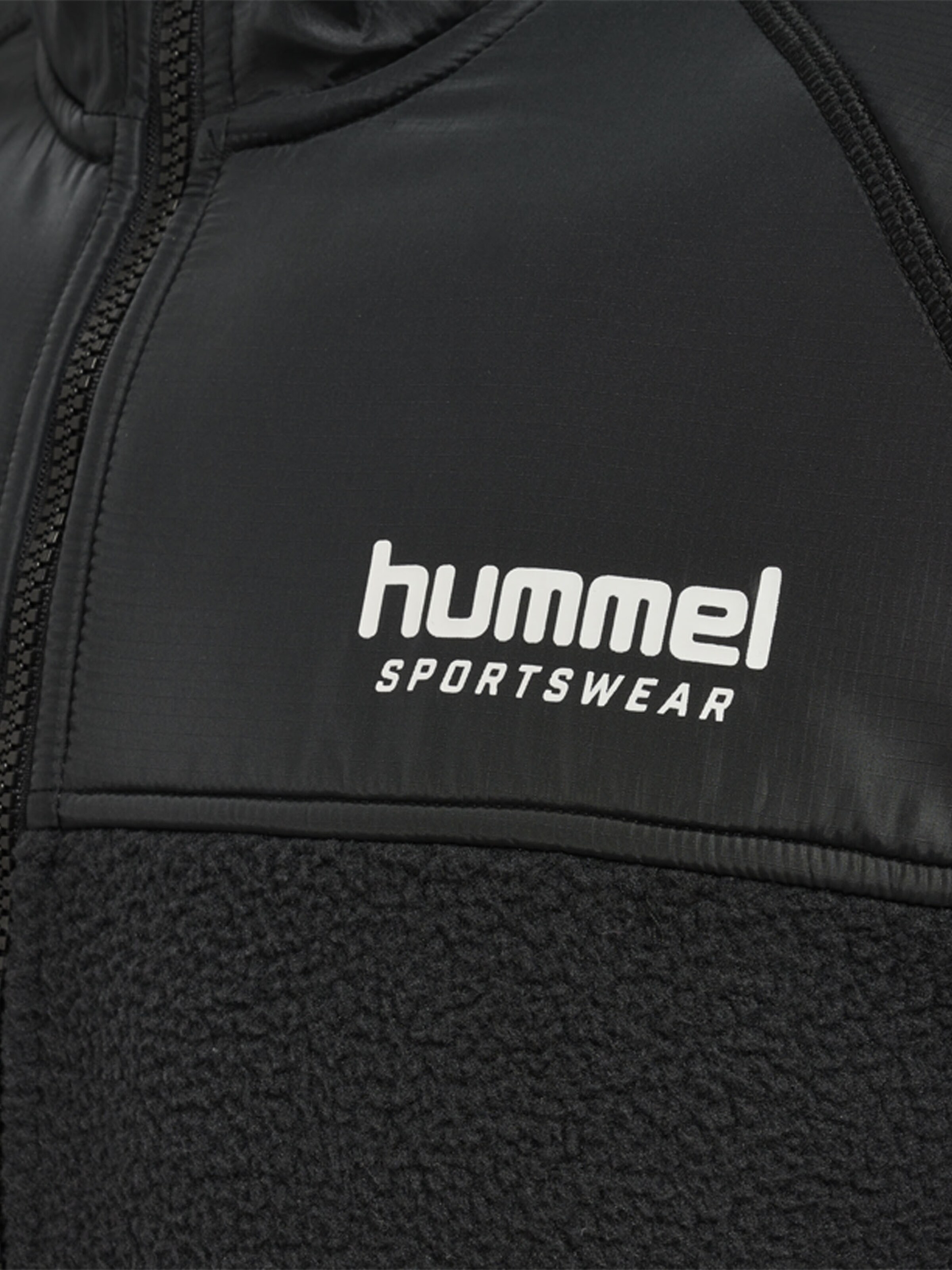Hummel Fleece jas 'Charley' in Zwart