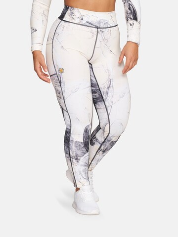 Skinny Pantalon de sport 'Brooke' GOLD´S GYM APPAREL en mélange de couleurs : devant